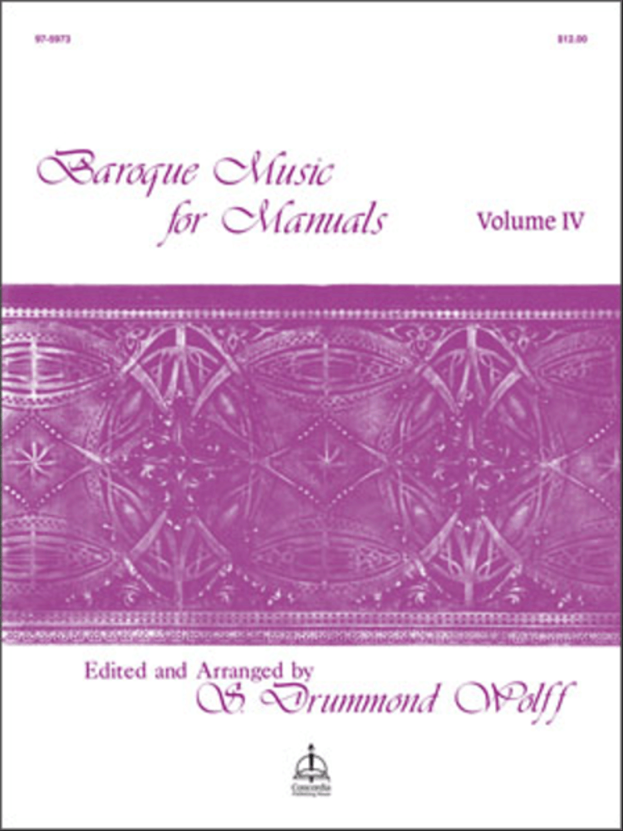 Baroque Music for Manuals, Vol. IV Organ scores gallery preview page 1