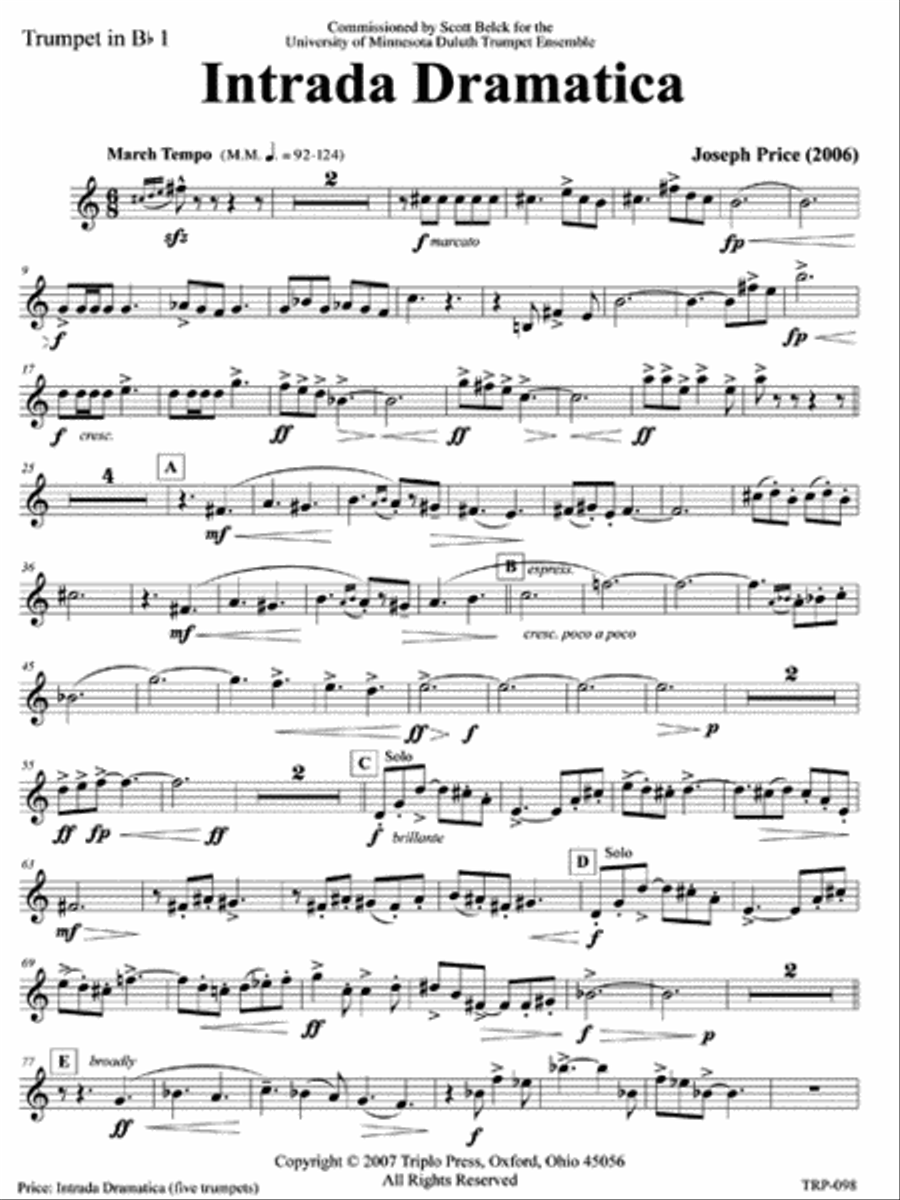 Intrada Dramatica Intrada Dramatica Small Ensemble scores gallery preview page 5