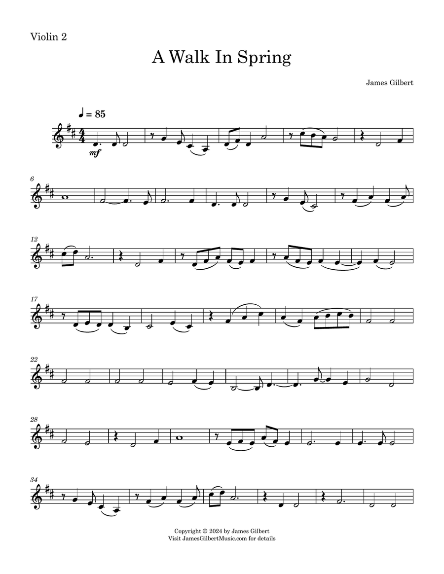 A Walk In Spring A Walk In Spring String Quartet scores gallery preview page 4