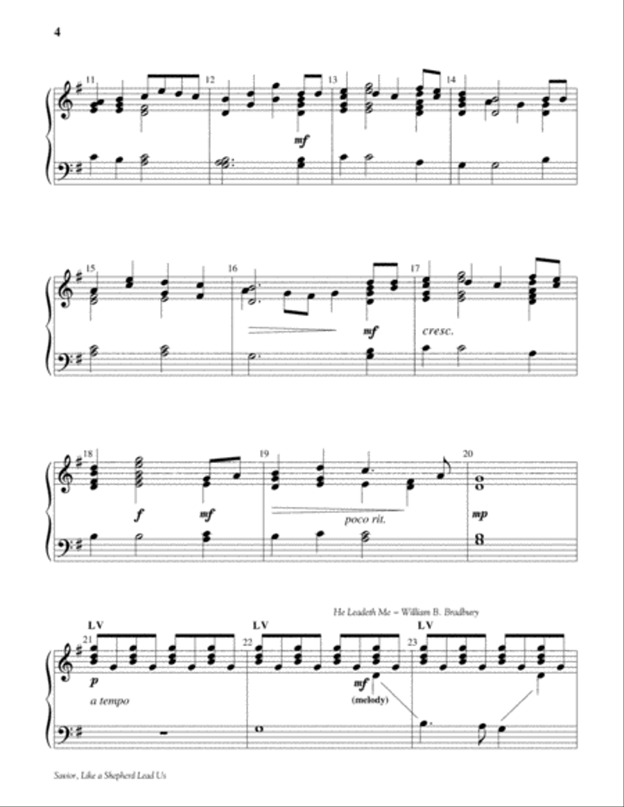 Savior, Like a Shepherd Lead Us 2-Octaves scores gallery preview page 3