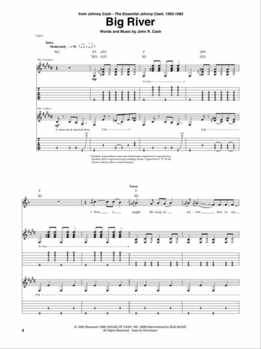 Best of Johnny Cash Electric Guitar scores gallery preview page 4