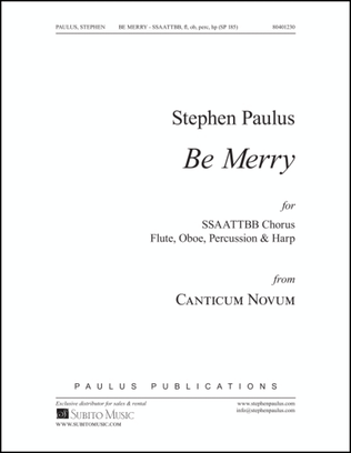 Be Merry (from Canticum Novum)