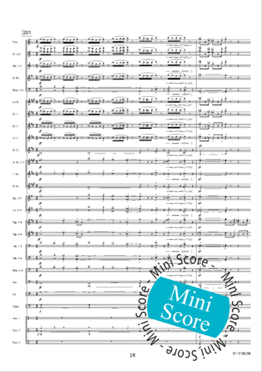 Toward a New Life Concert Band scores gallery preview page 22