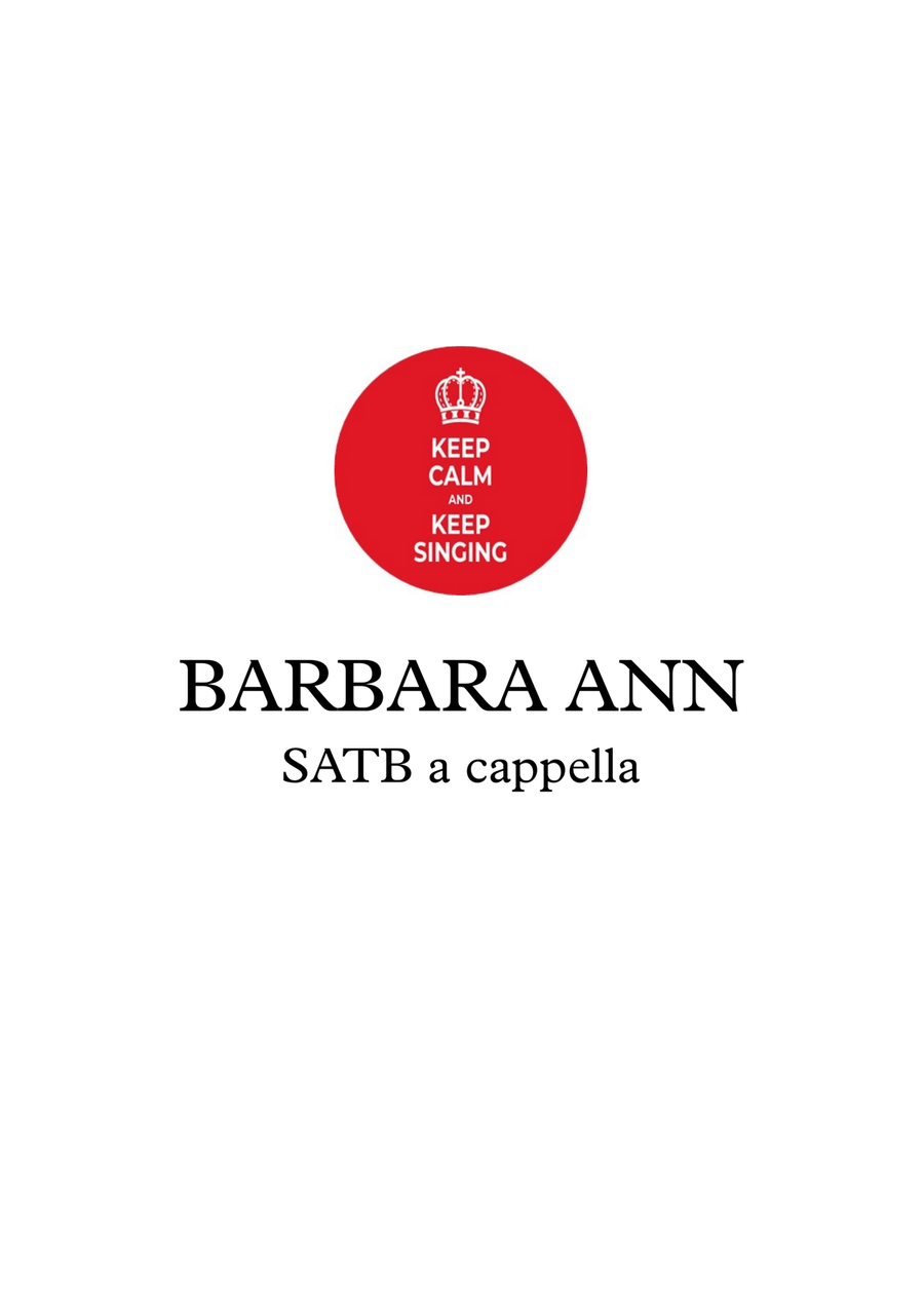 Barbara Ann 4-Part scores gallery preview page 1
