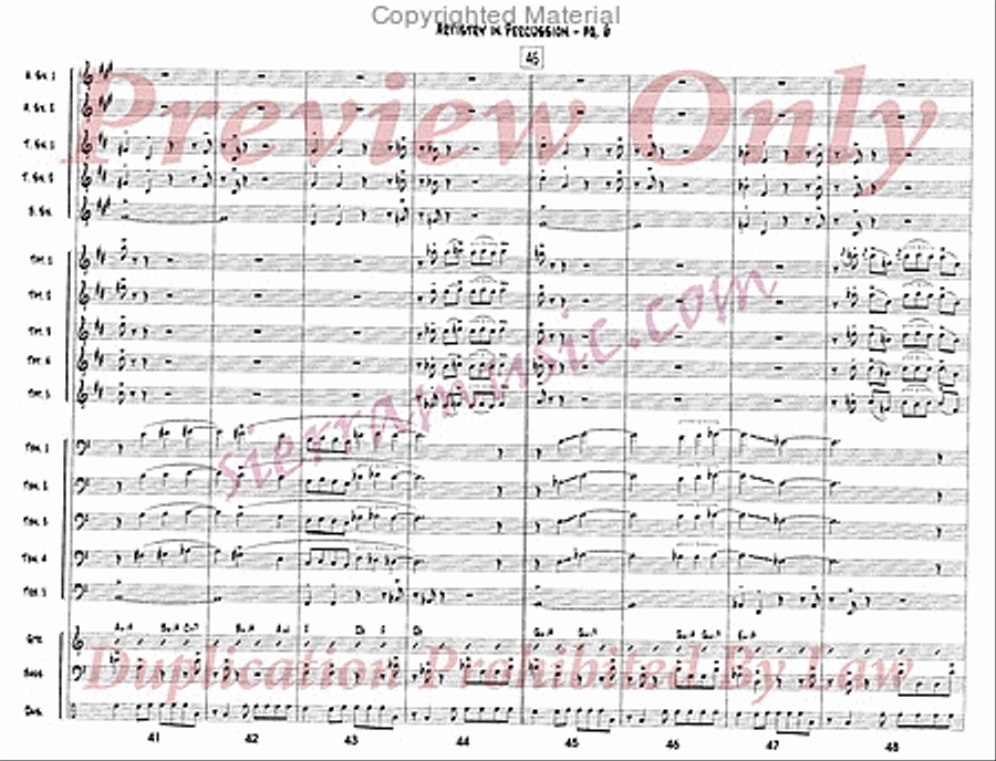 Artistry In Percussion Jazz Ensemble scores gallery preview page 7
