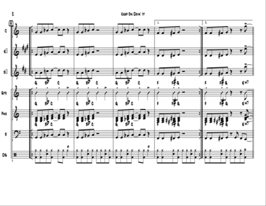 Keep On Doin' It Keep On Doin' It Jazz Ensemble scores gallery preview page 3