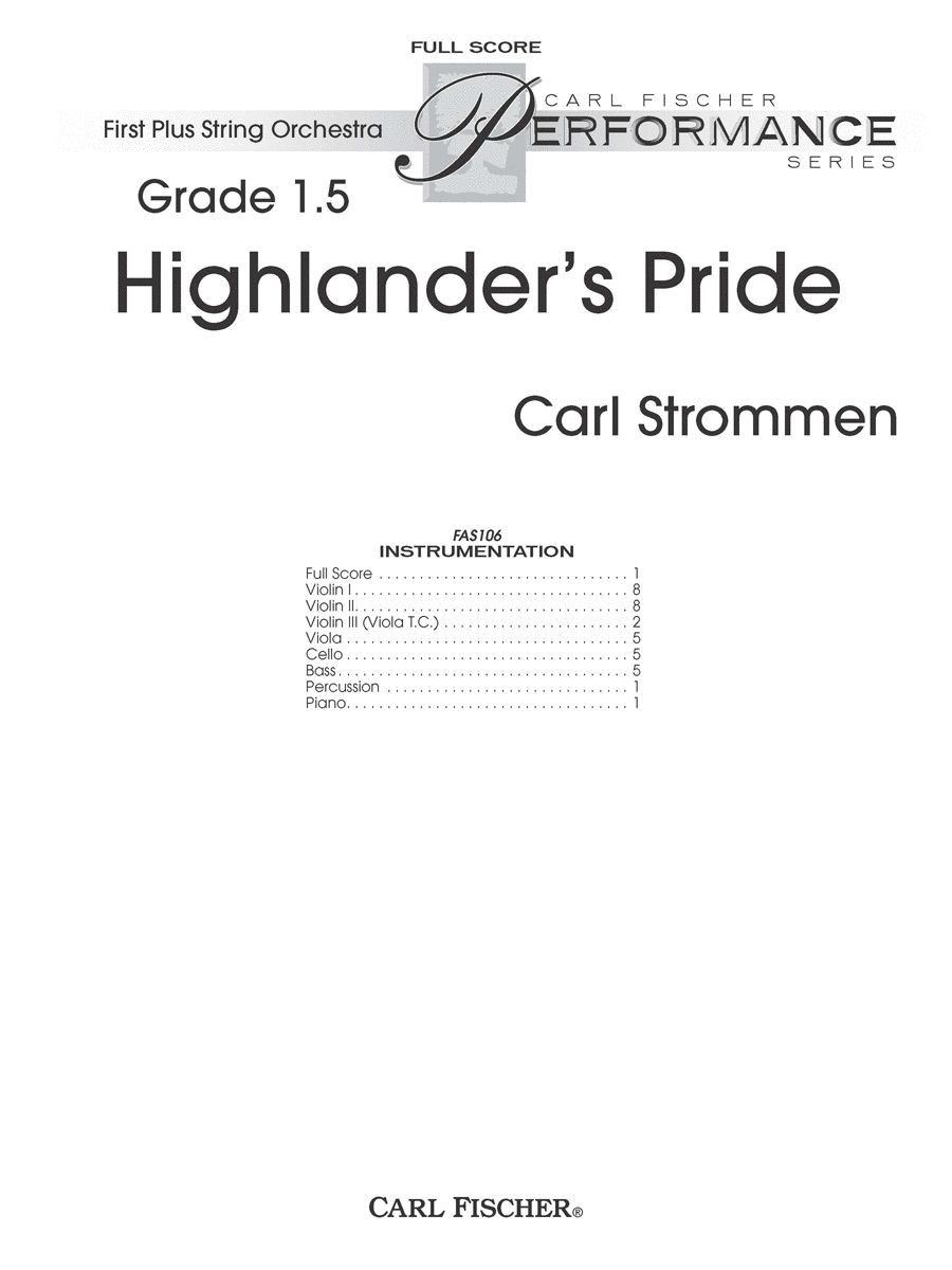 Highlander’s Pride