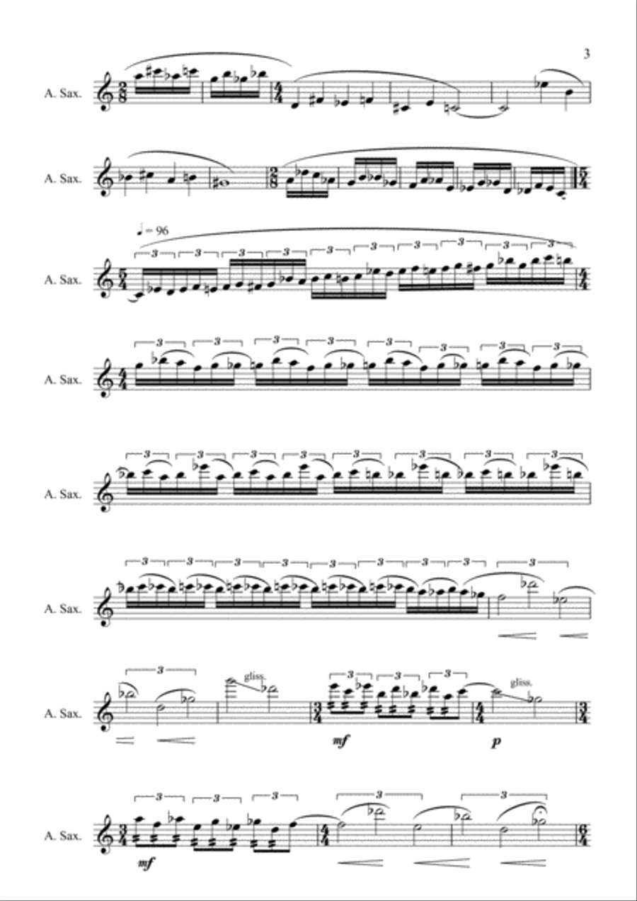 presto-chango Alto Saxophone scores gallery preview page 3