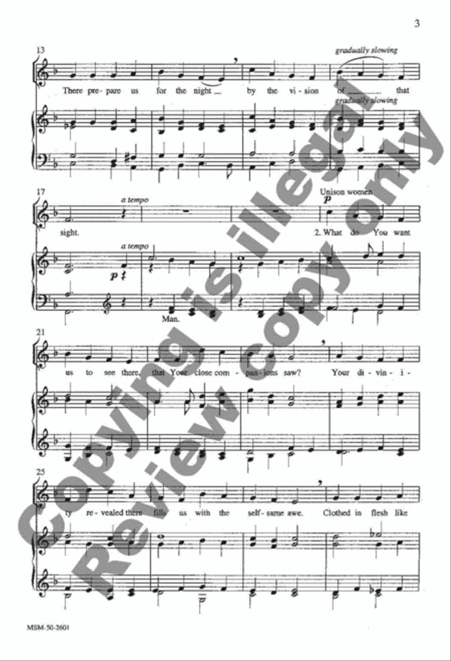 Jesus, Take Us to the Mountain 4-Part scores gallery preview page 4