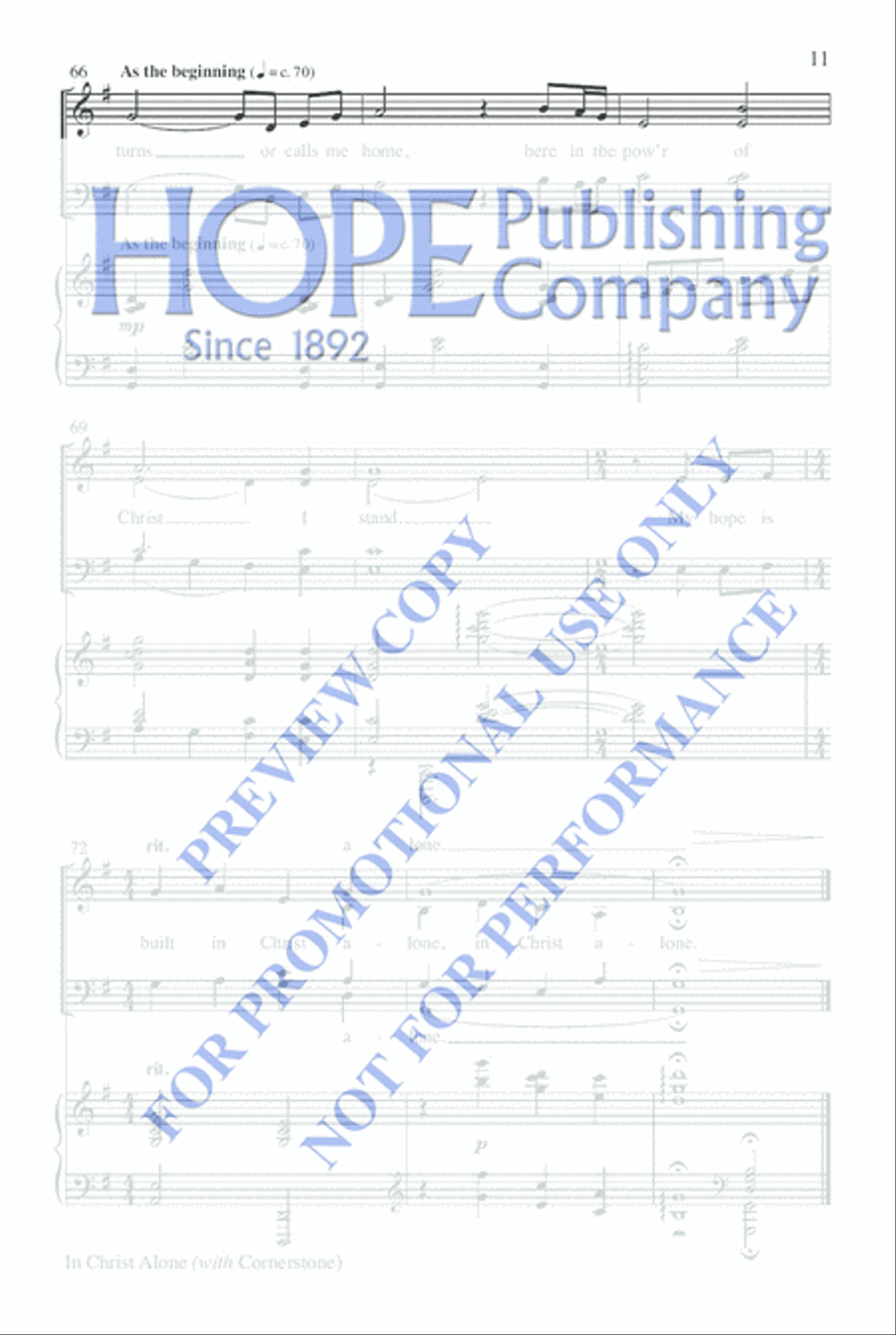 In Christ Alone with Cornerstone Choir scores gallery preview page 10