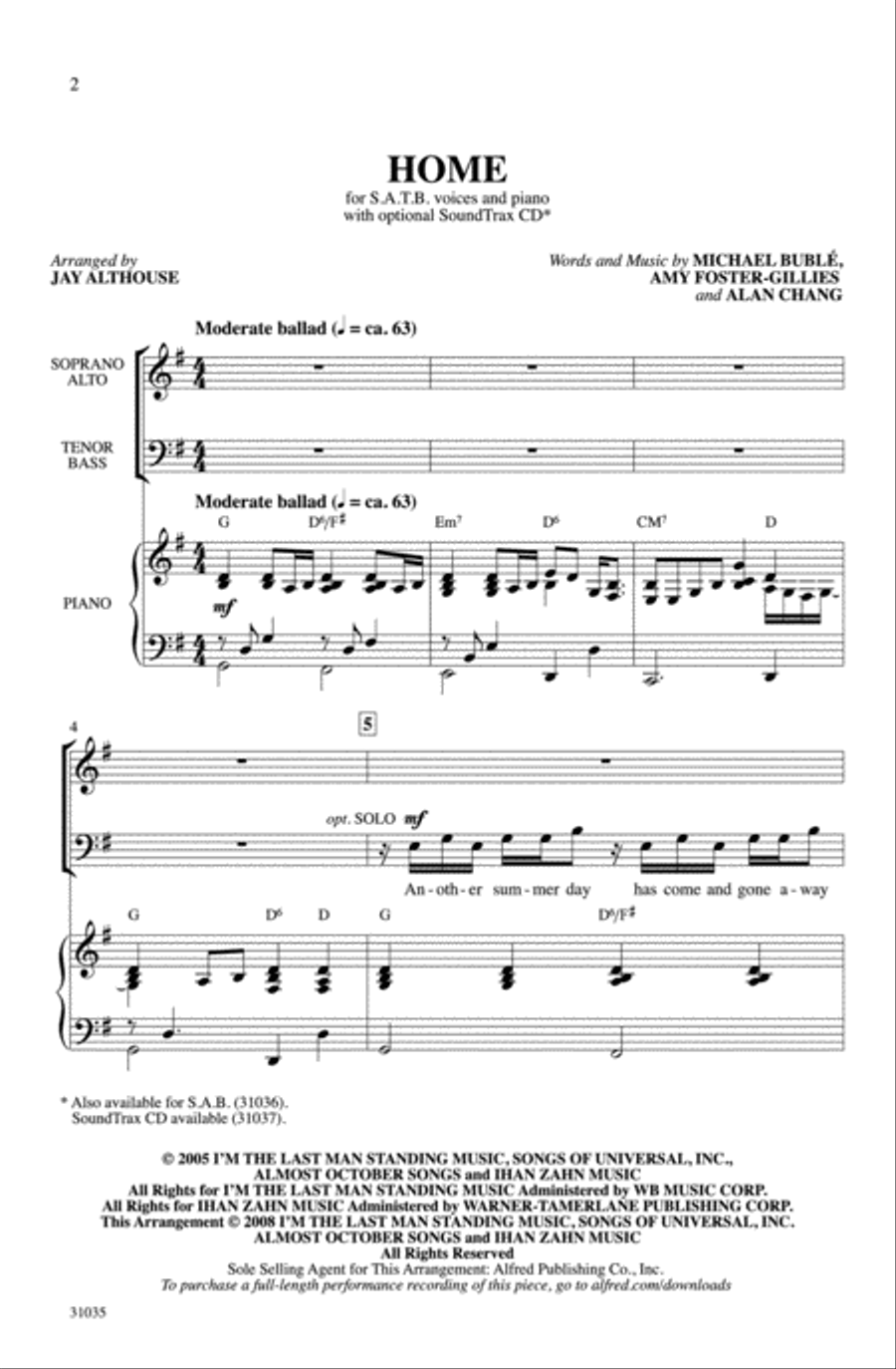 Home Home 4-Part scores gallery preview page 2