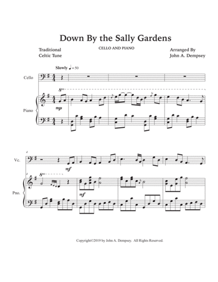 Down By the Sally Gardens (Cello and Piano) image number null