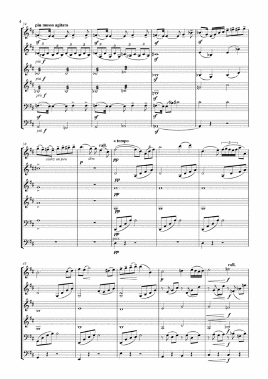 Meditation for solo violin and string orchestra String Orchestra scores gallery preview page 4