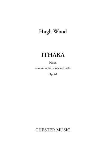 Ithaka: Trio for Violin, Viola and Cello