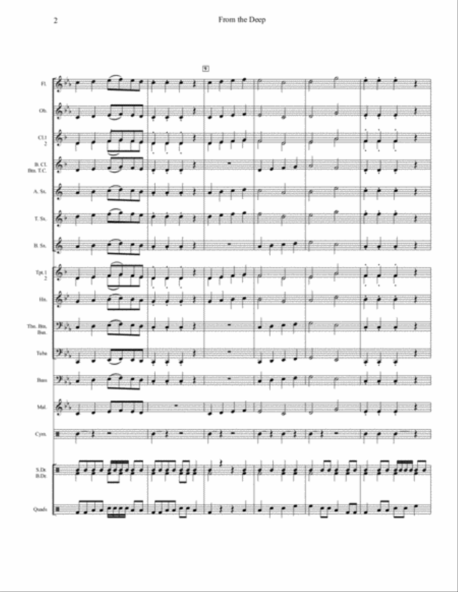 From the Deep From the Deep Concert Band scores gallery preview page 3
