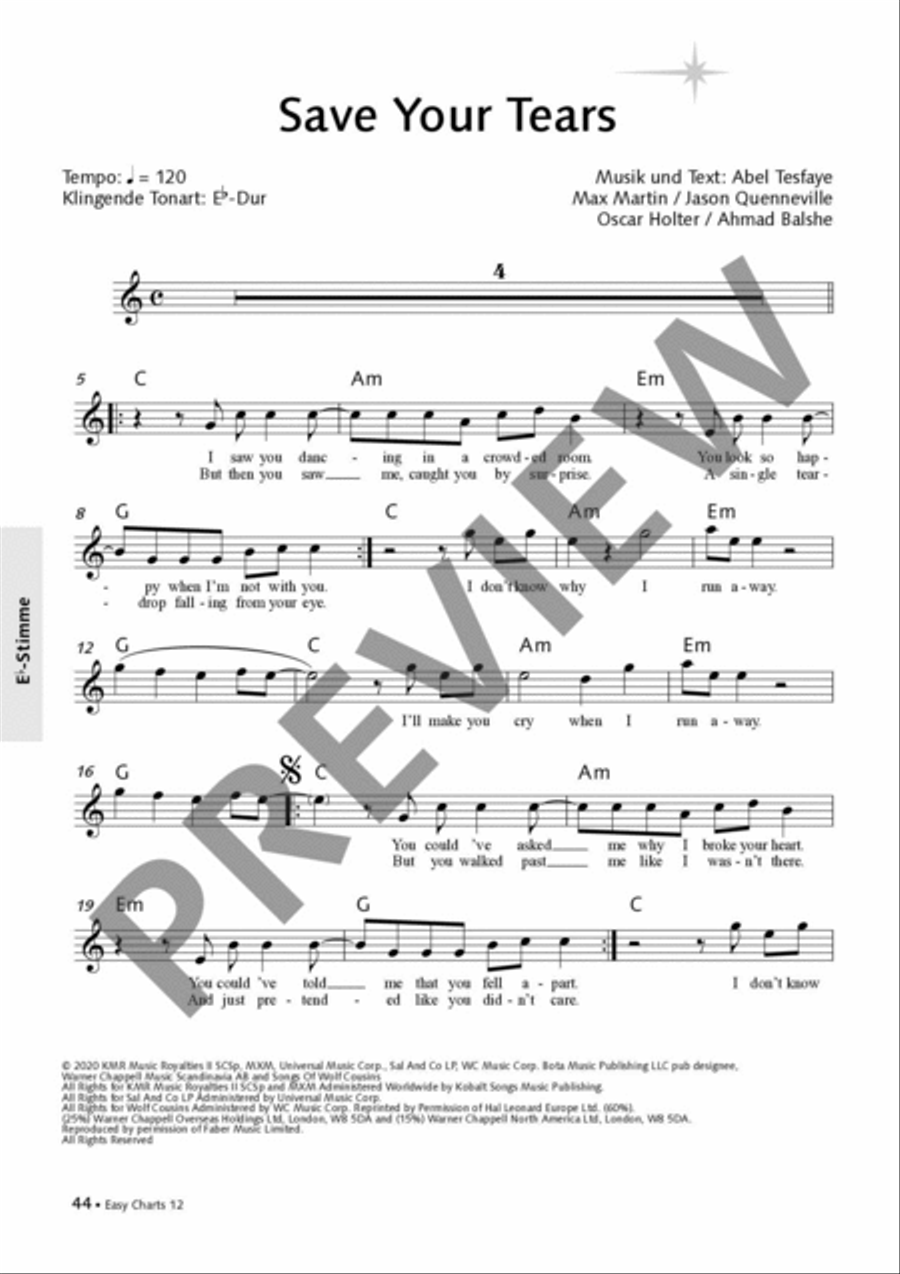 Easy Charts Play-Along CD, Audio & More scores gallery preview page 5