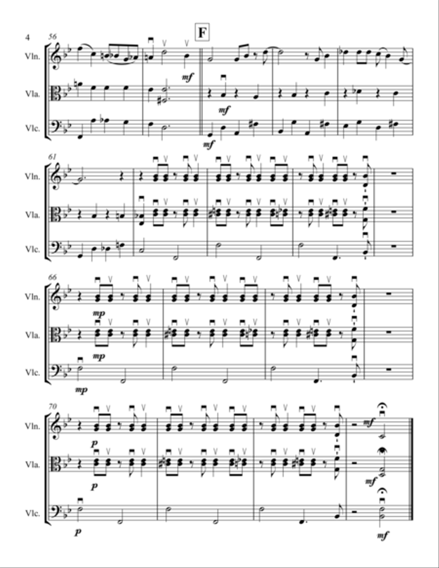 It Don't Mean A Thing (If It Ain't Got That Swing) String Trio scores gallery preview page 4