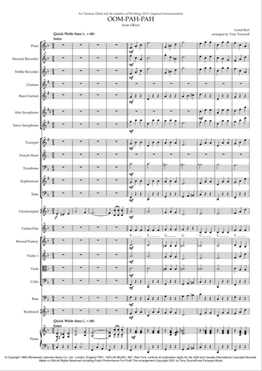 Oom-pah-pah Large Ensemble scores gallery preview page 1