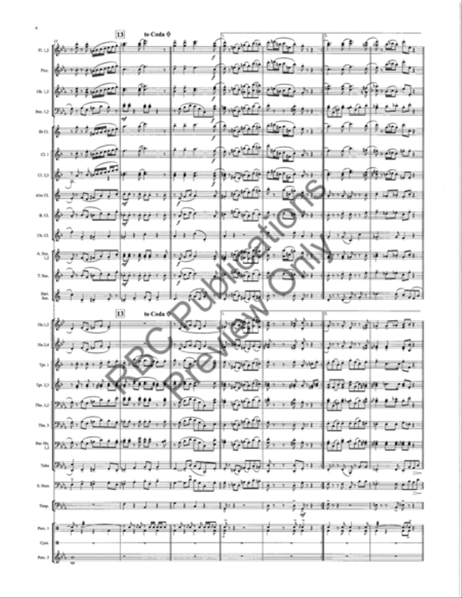 Honor And Glory Honor And Glory Concert Band scores gallery preview page 5