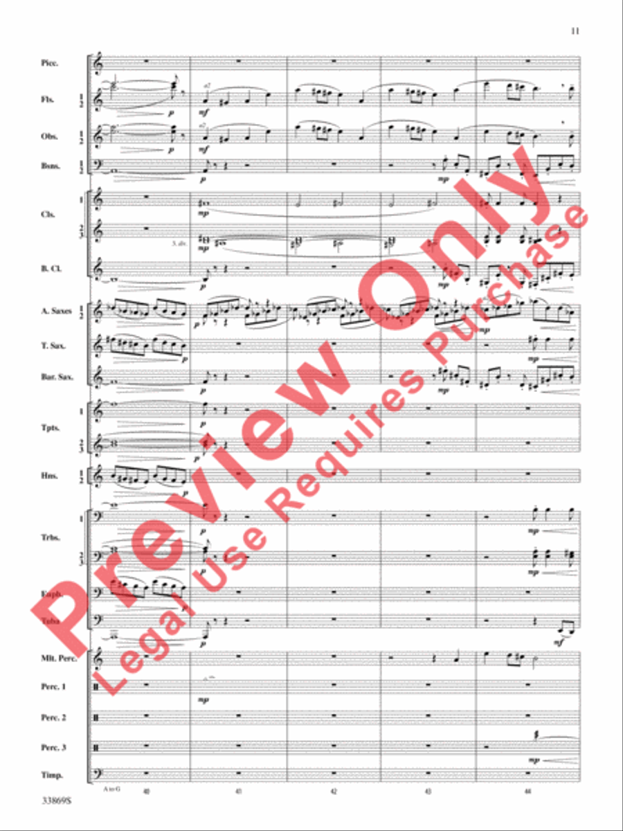 Mt. Everest Concert Band scores gallery preview page 12