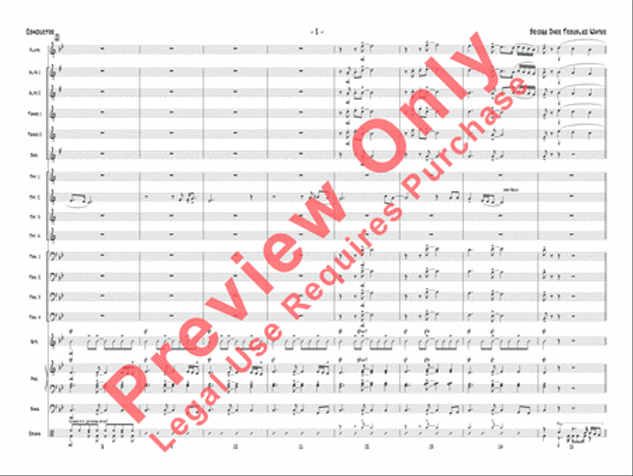 Bridge Over Troubled Water Jazz Ensemble scores gallery preview page 15