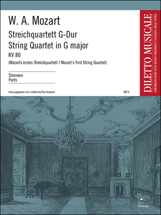 Book cover for Streichquartett G-Dur KV 80