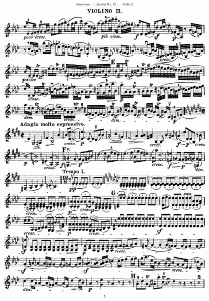 L. v. Beethoven - Quartet No. 12 in Eb MAjor Op. 127