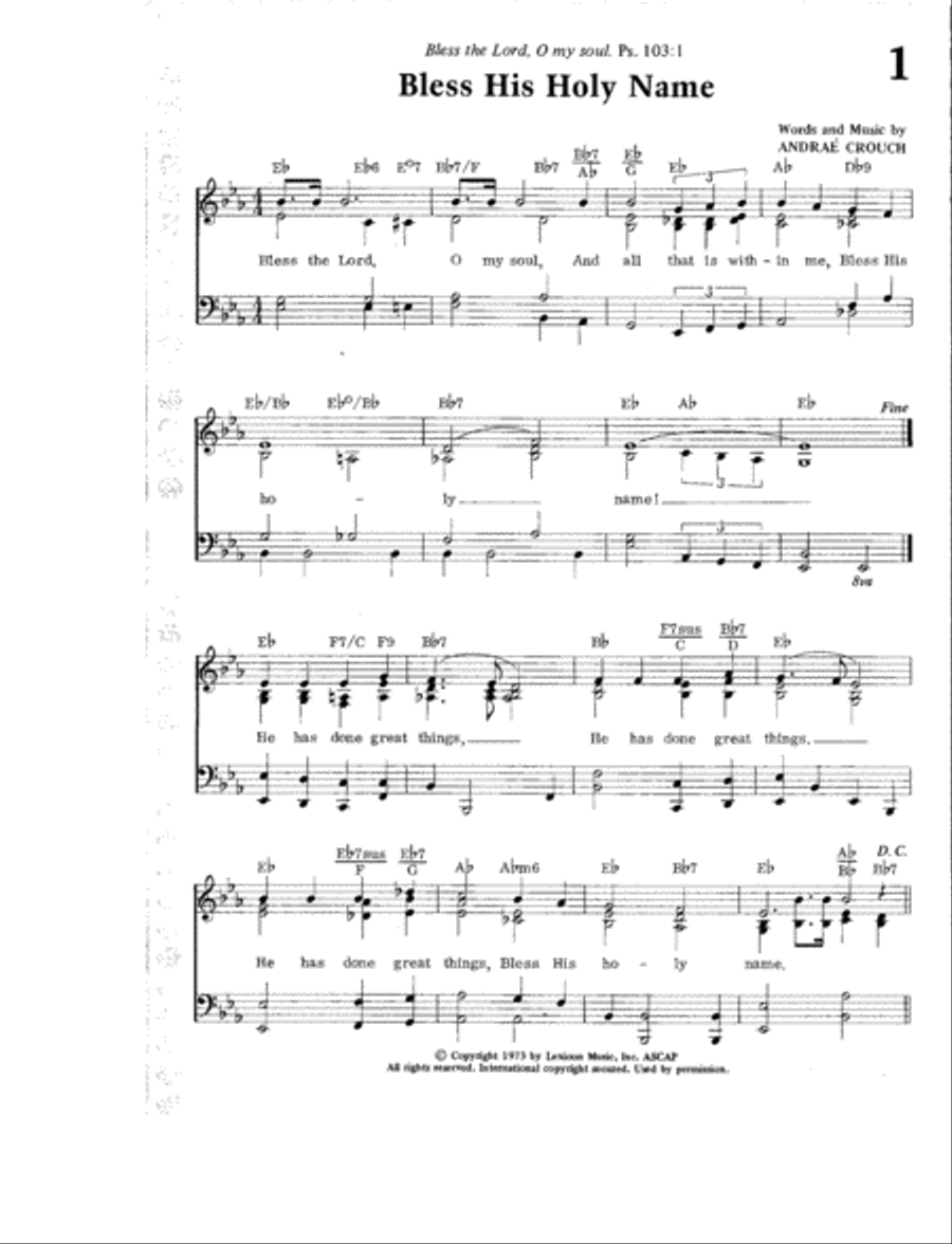 Let the People Sing! Voice scores gallery preview page 2
