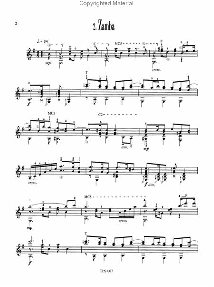 Suite Del Recuerdo - Guitar Chamber Music scores gallery preview page 3