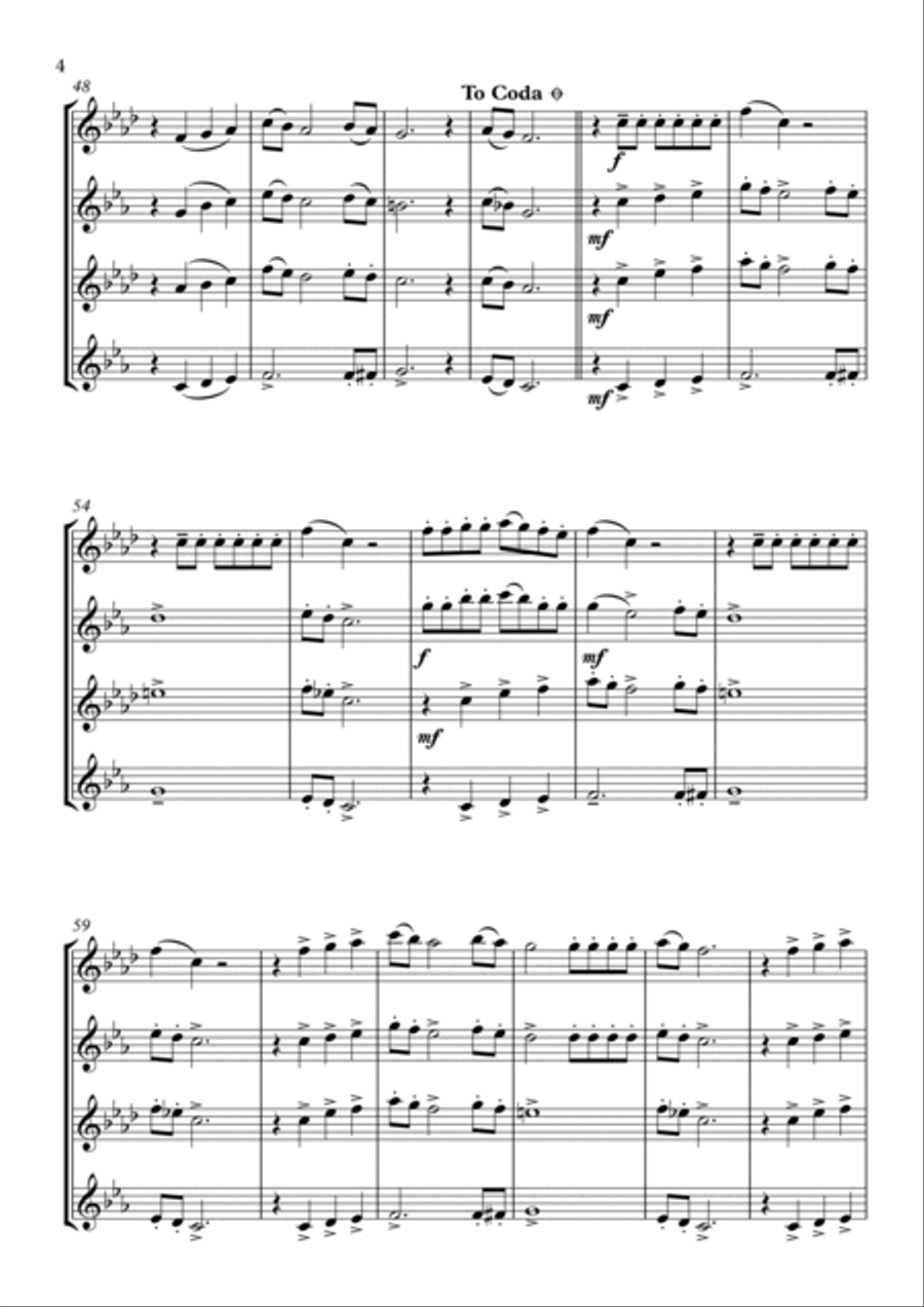 Industry Baby Woodwind Quartet scores gallery preview page 4