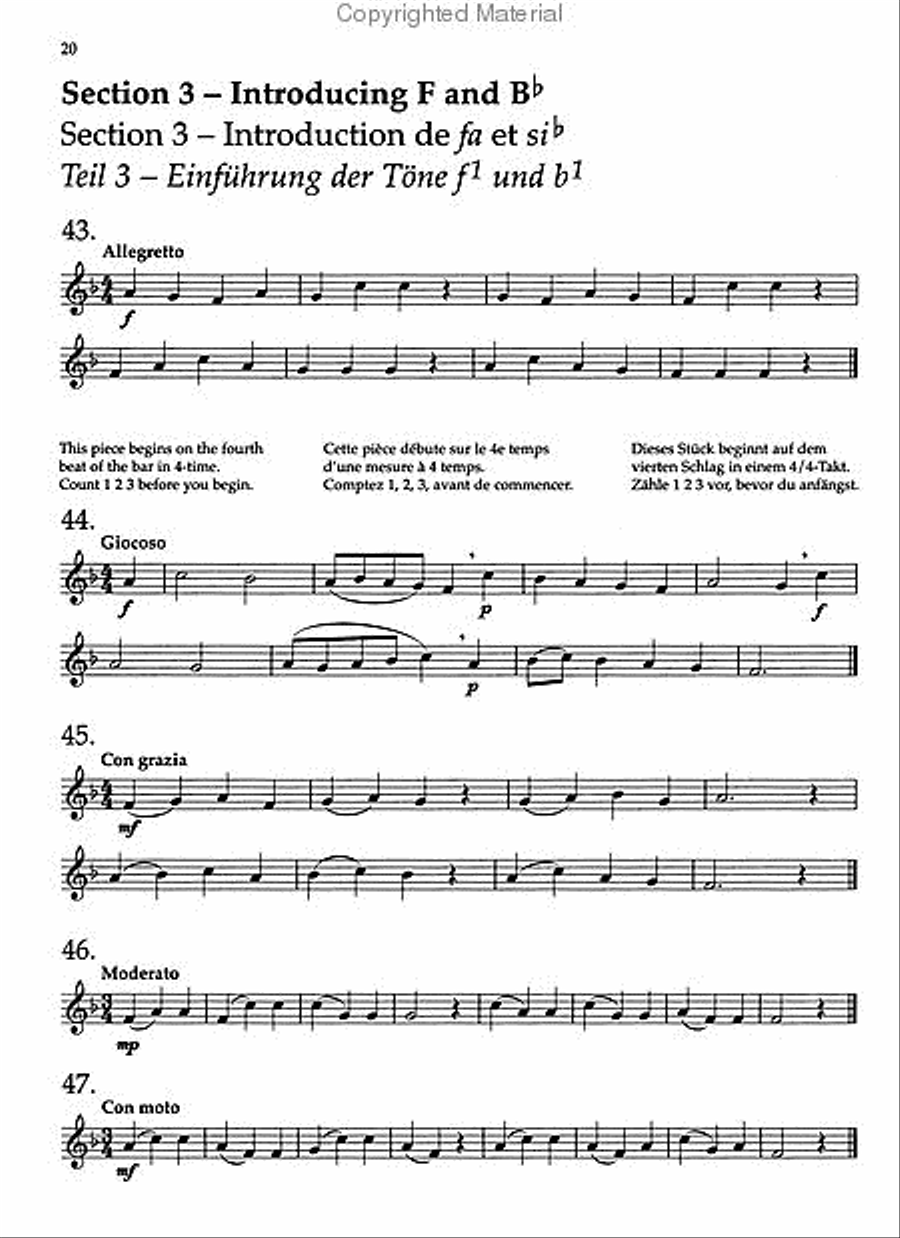 Flute Sight-Reading Flute Sight-Reading Flute Solo scores gallery preview page 3
