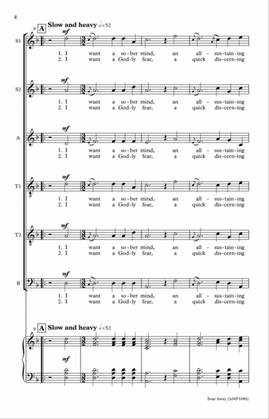 Soar Away A Cappella scores gallery preview page 4