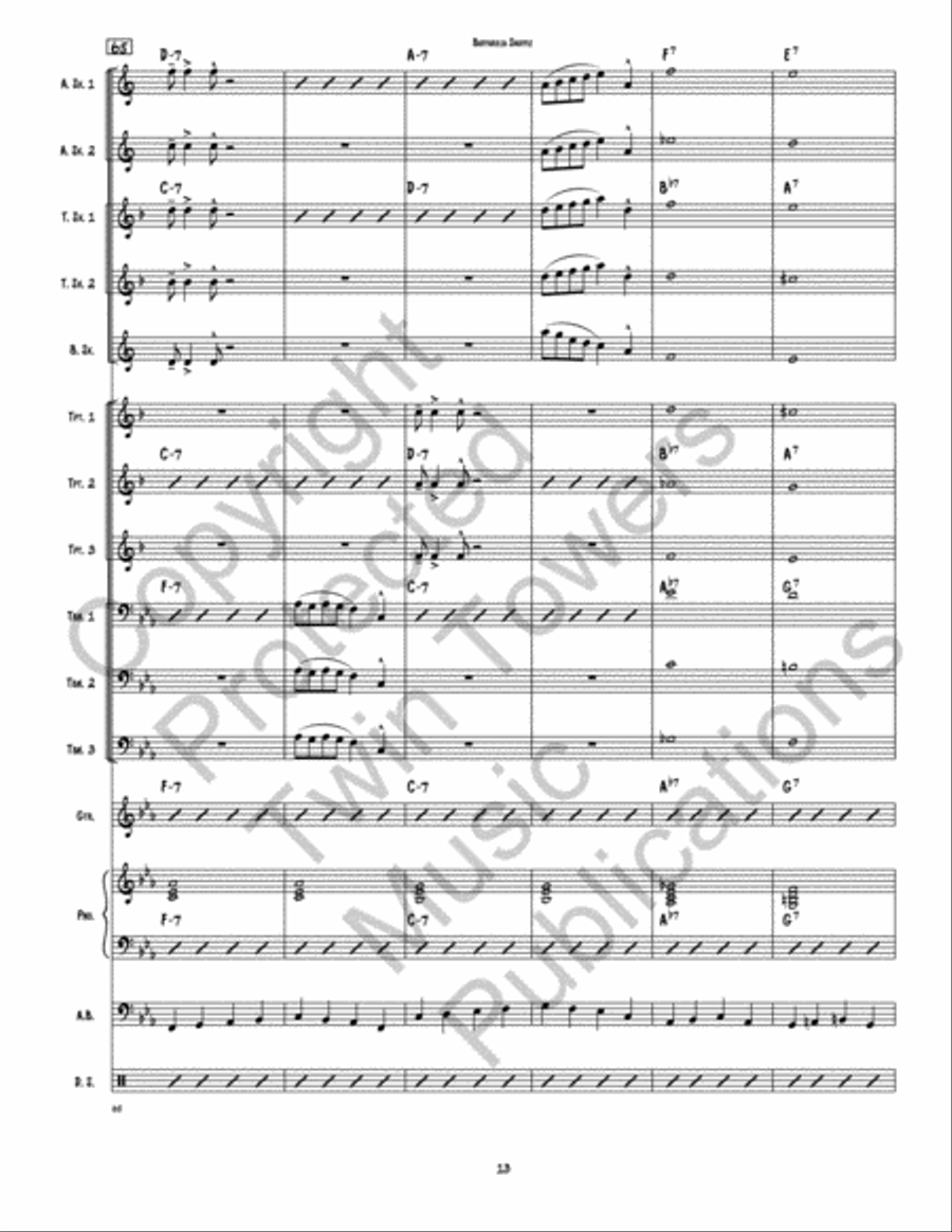 Buffarilla Shuffle Jazz Ensemble scores gallery preview page 14
