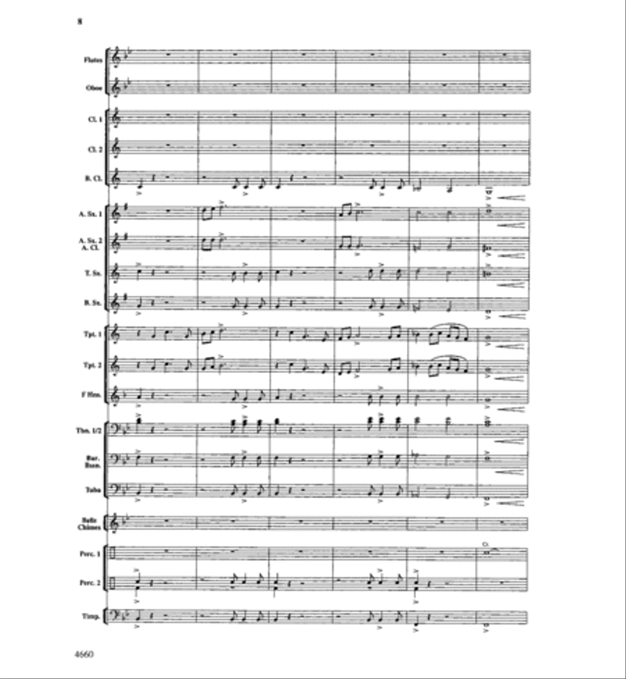 Tribute and Triumph Tribute and Triumph Concert Band scores gallery preview page 7