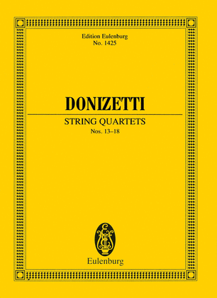 Book cover for String Quartets Nos. 13-18
