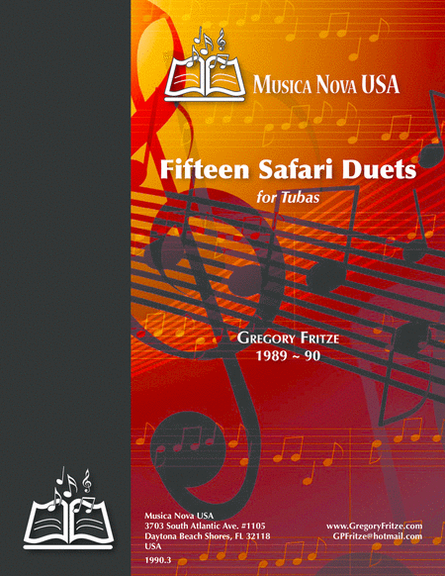 Fifteen Safari Duets for Tubas image number null