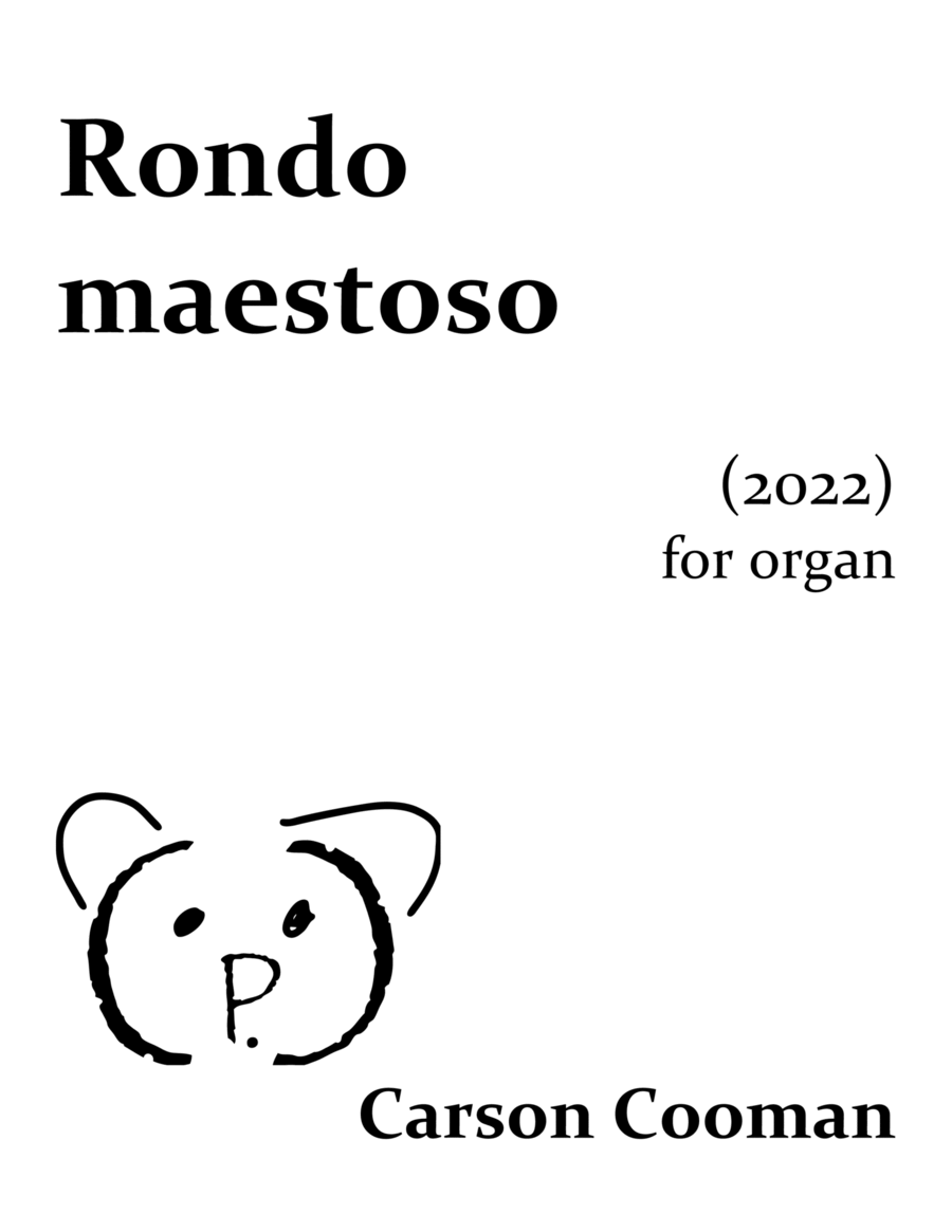 Rondo maestoso by Carson Cooman Organ Solo - Digital Sheet Music
