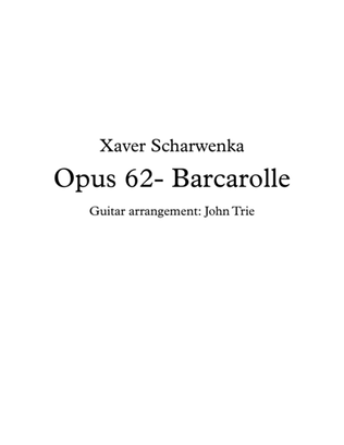 Opus 62, Barcarolle