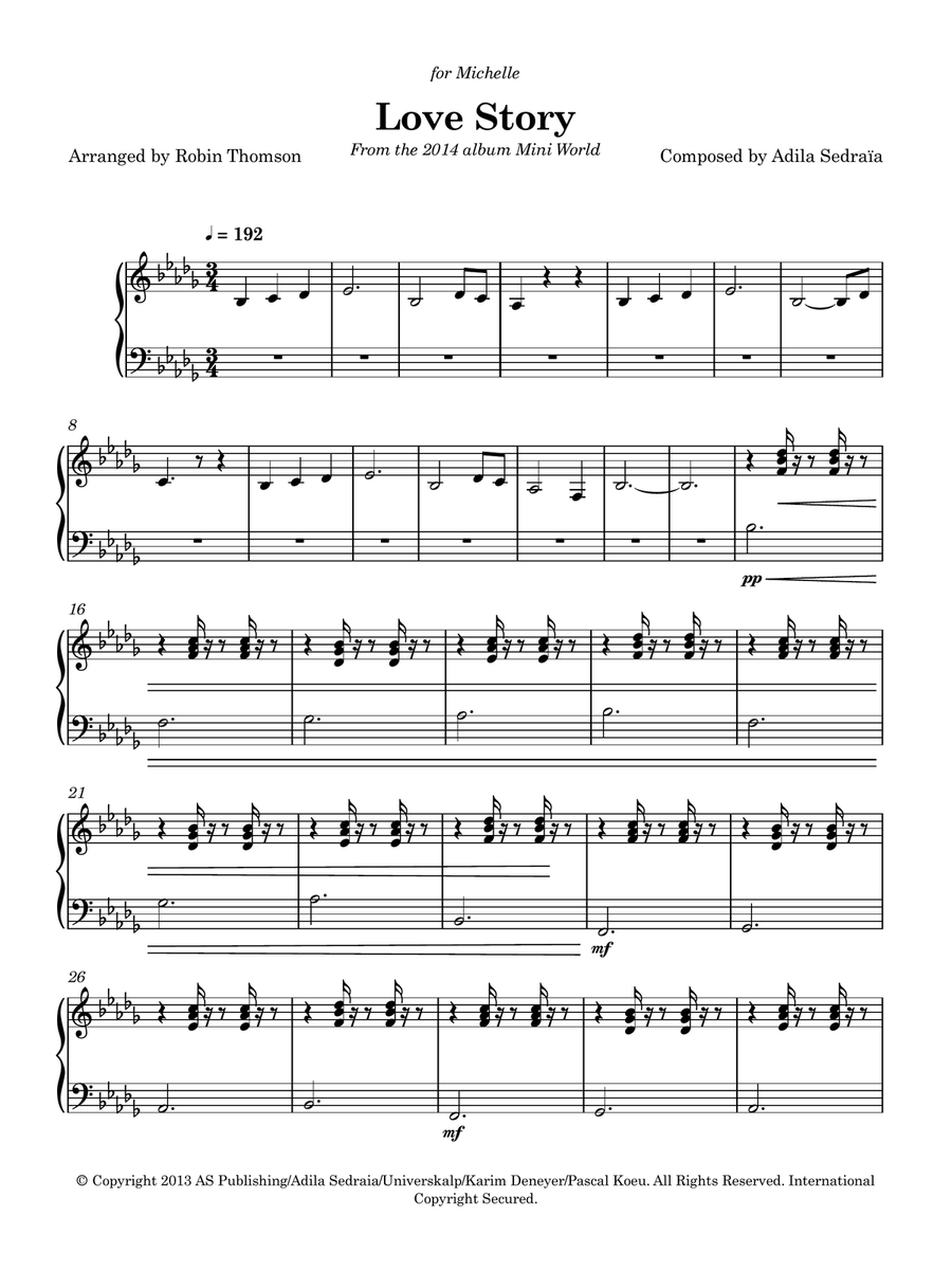 Derniere Danse Derniere Danse Piano Solo scores gallery preview page 1