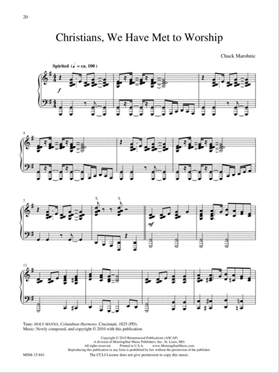 Just a Closer Walk Piano Solo scores gallery preview page 7