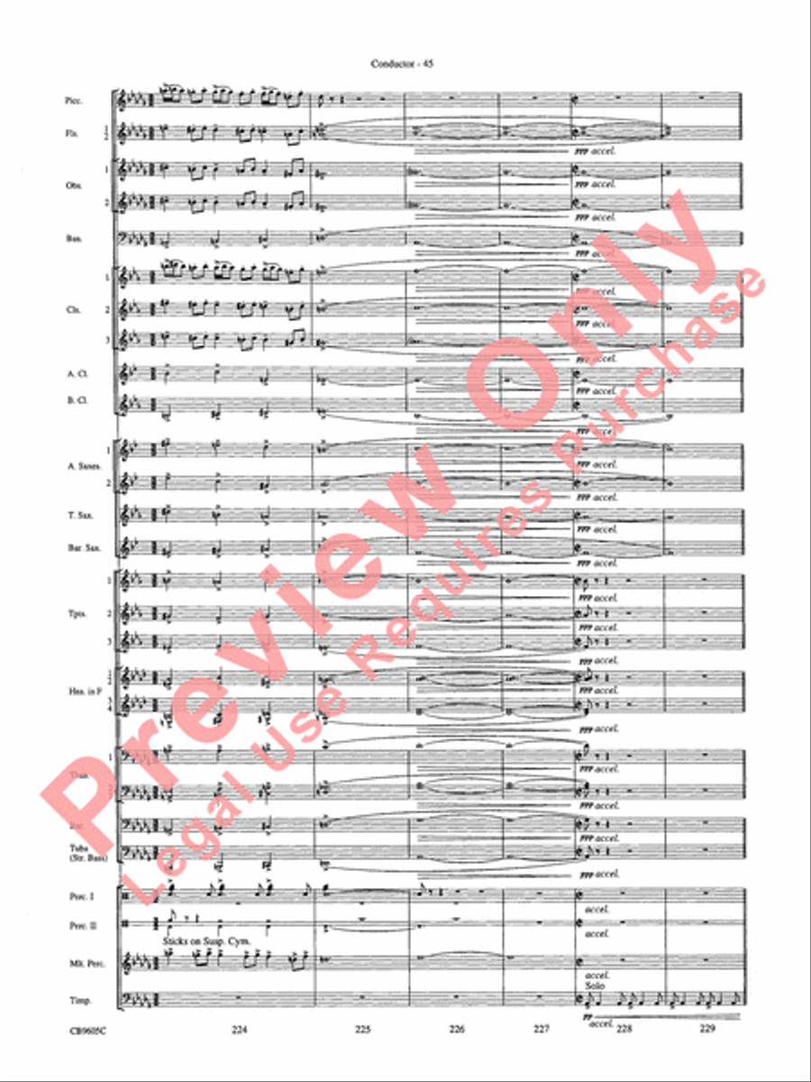 The Symphonic Gershwin Concert Band scores gallery preview page 49