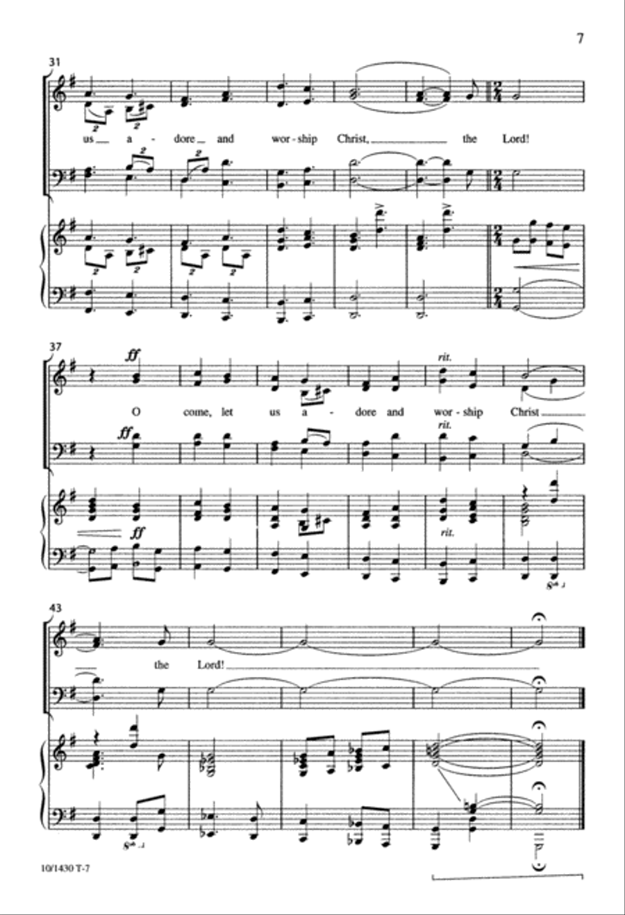 May We Enter the Stable 4-Part scores gallery preview page 7