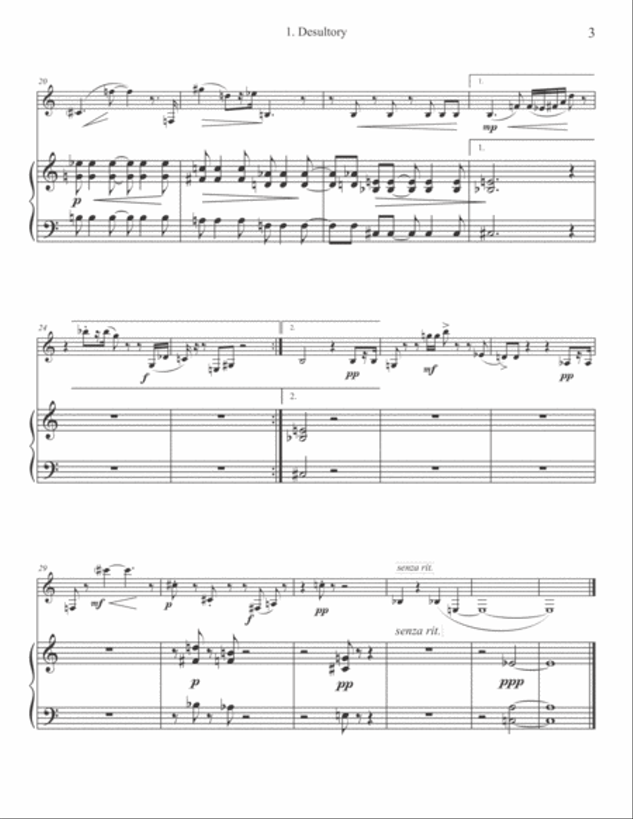 Monologues Clarinet Solo scores gallery preview page 5