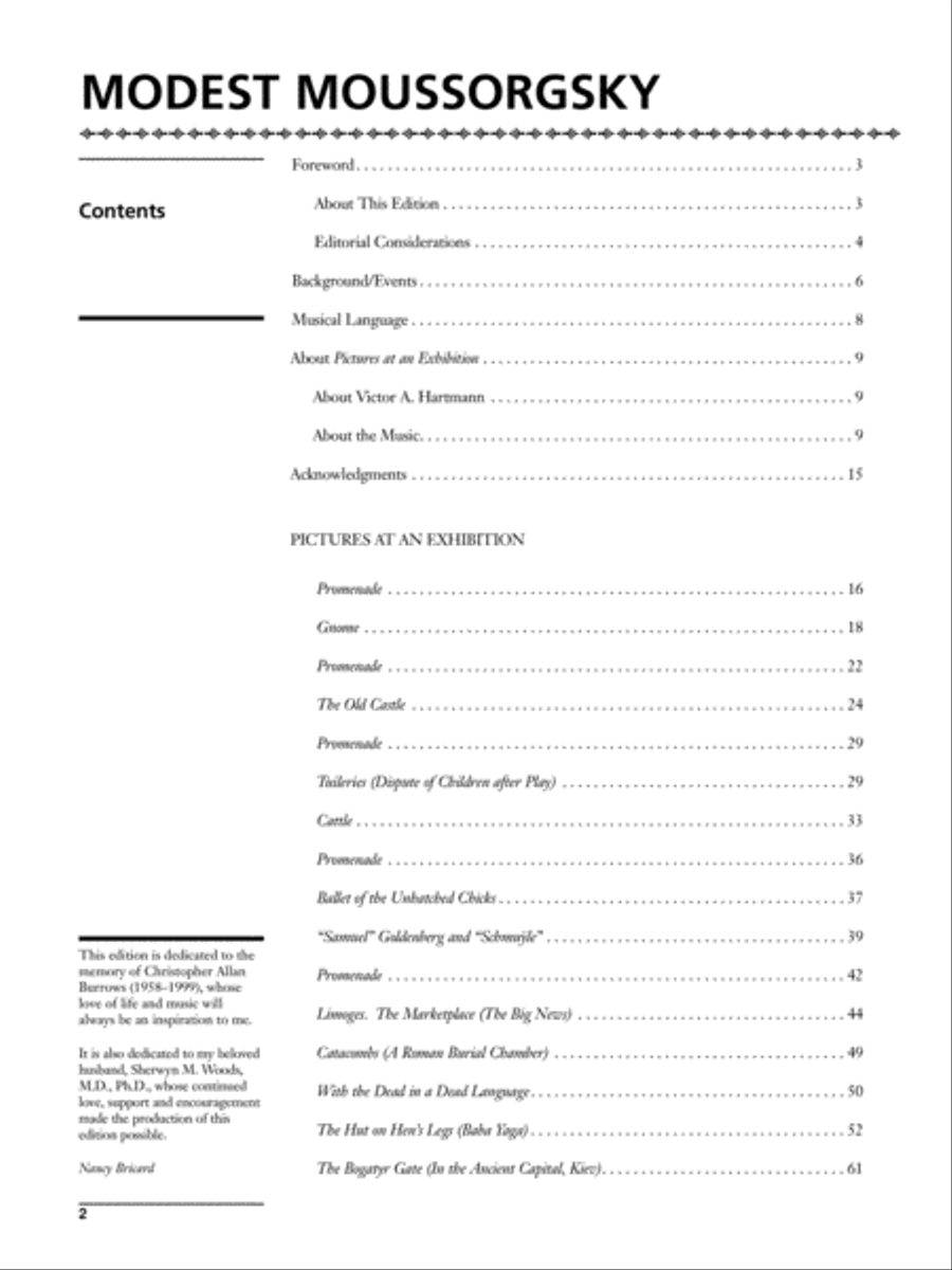 Mussorgsky -- Pictures at an Exhibition Piano Solo scores gallery preview page 4