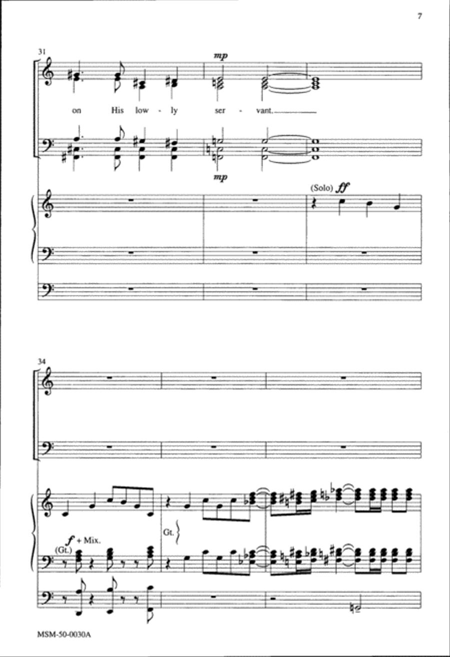 Magnificat Magnificat 4-Part scores gallery preview page 5