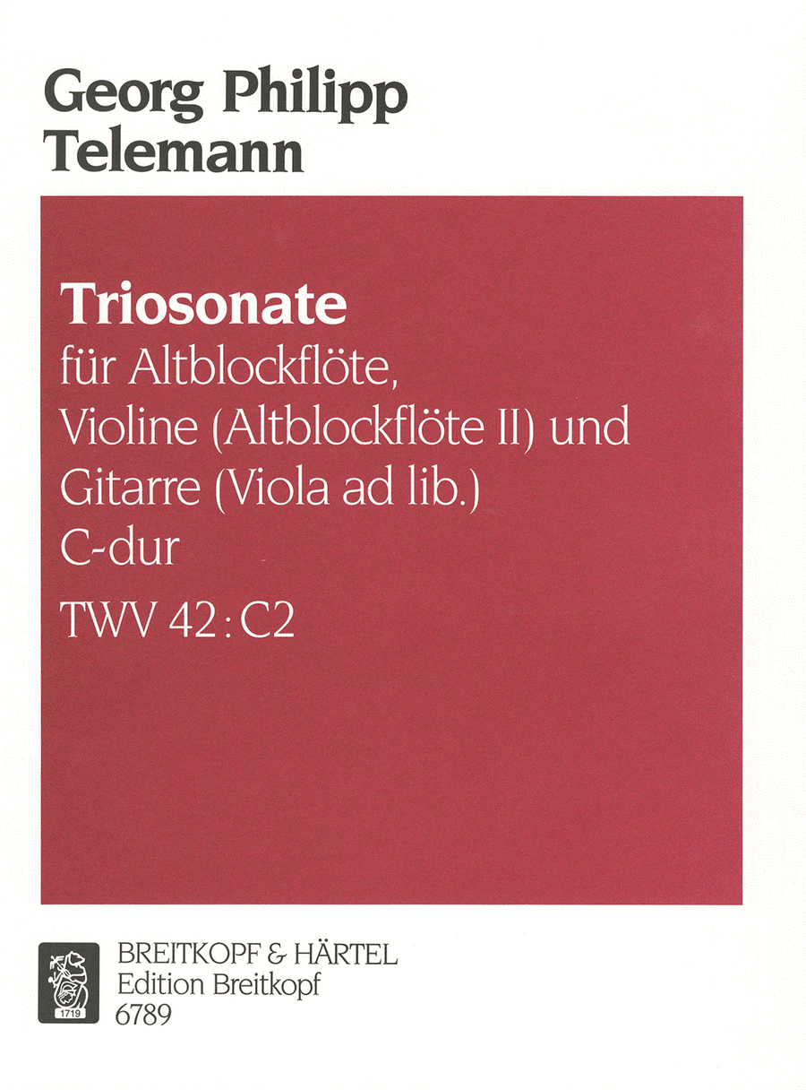 Trio Sonata in C major Trio Sonata in C major Score scores gallery preview page 1