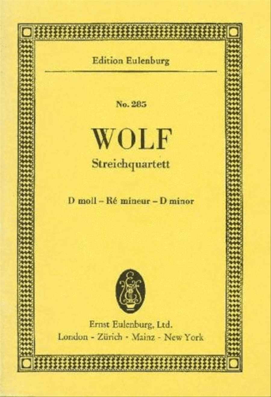 String Quartet D Minor Op. Posth. D 810 String Quartet scores gallery preview page 1