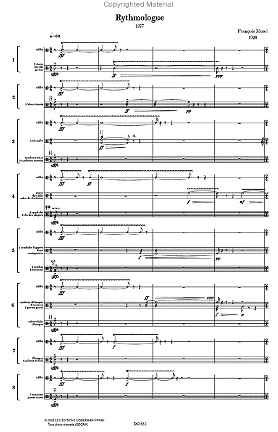 Rythmologue Percussion Ensemble scores gallery preview page 2