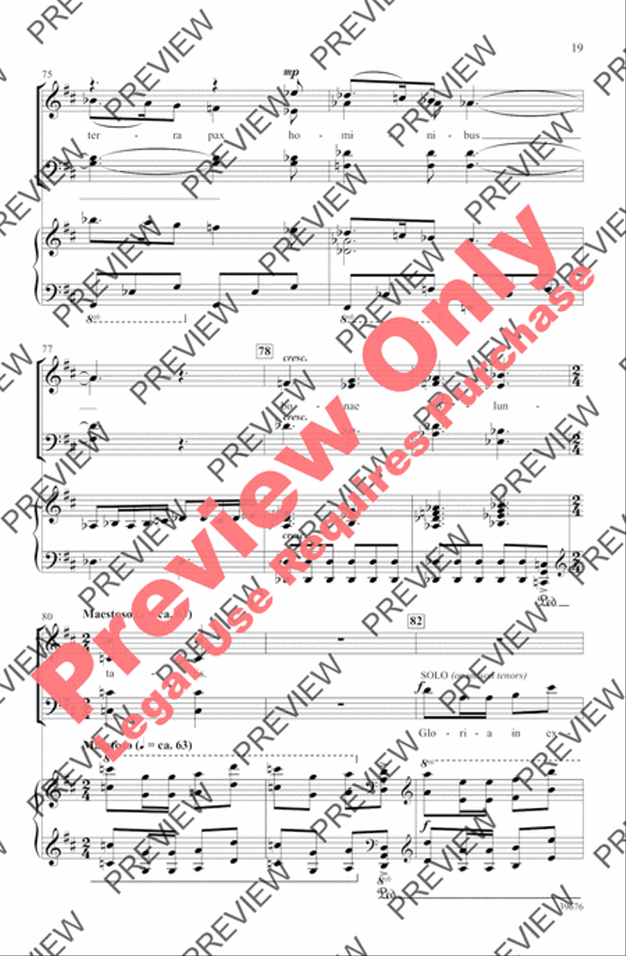 Missa Festiva Missa Festiva 4-Part scores gallery preview page 22