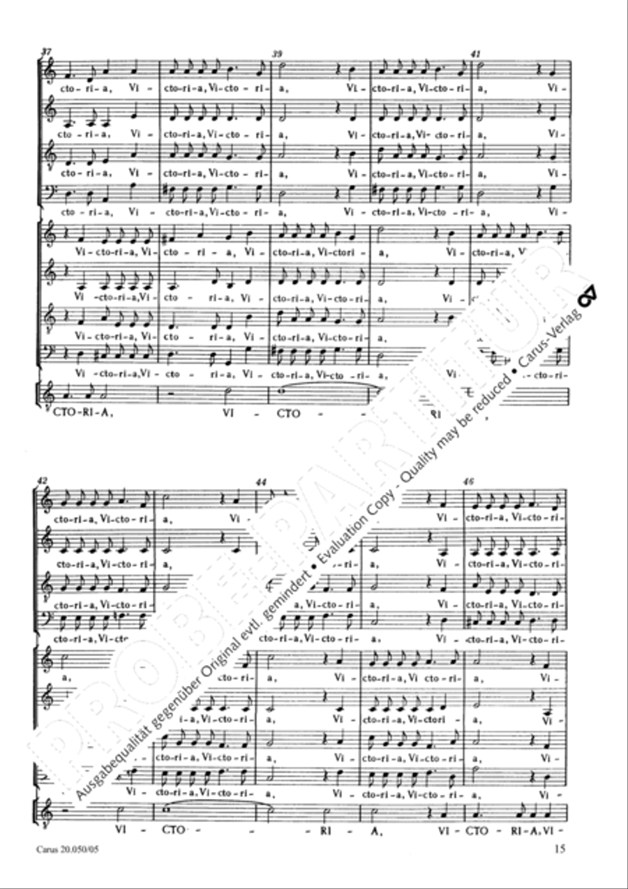 Account of the Resurrection of Jesus Christ (Historia der Auferstehung Jesu Christi) 4-Part scores gallery preview page 16